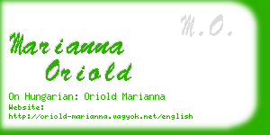 marianna oriold business card